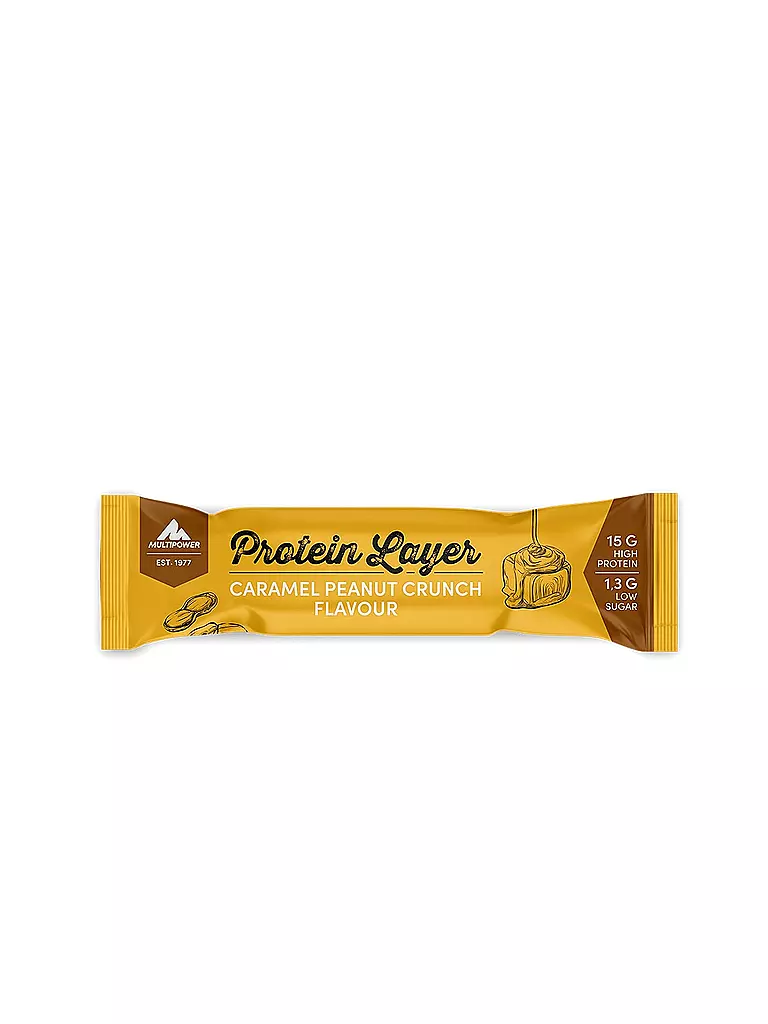 MULTIPOWER | Proteinriegel Protein Layer Caramel Peanut Crunch Flavour 50g | keine Farbe