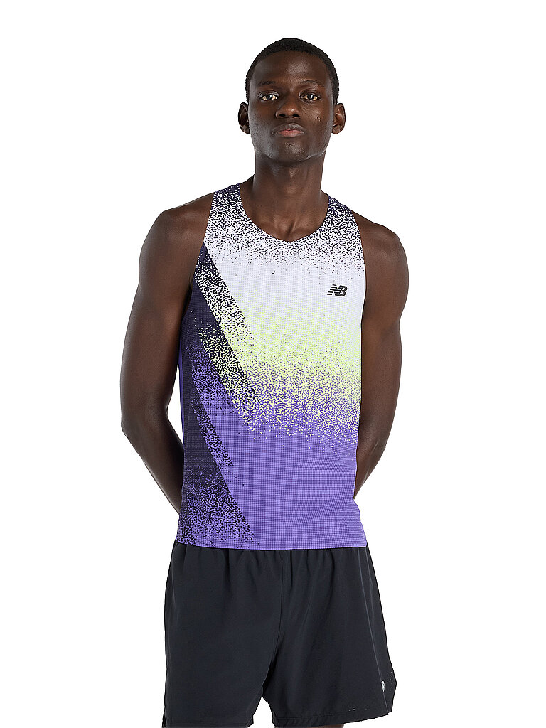 New Balance NEW BALANCE Herren Lauftank Race Day Ultra Light Printed lila | S, lila
