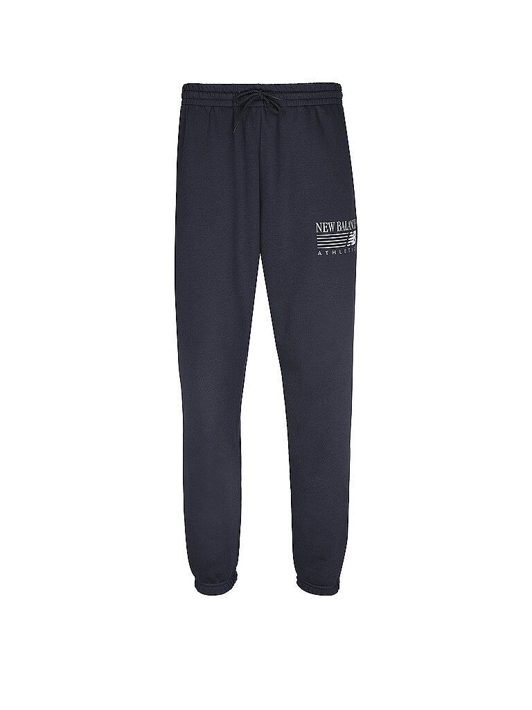 NEW BALANCE Herren Jogginghose Reimaginet Graphic Fleece dunkelblau | XL