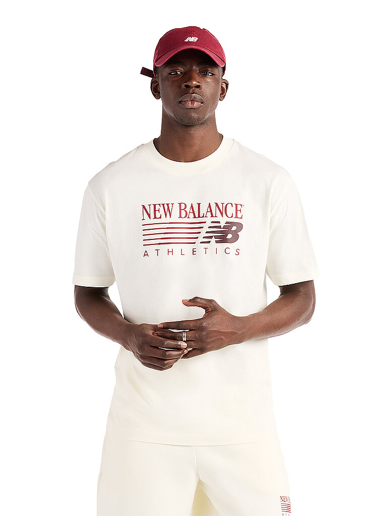 NEW BALANCE Herren T-Shirt Reimagined Graphic creme | S