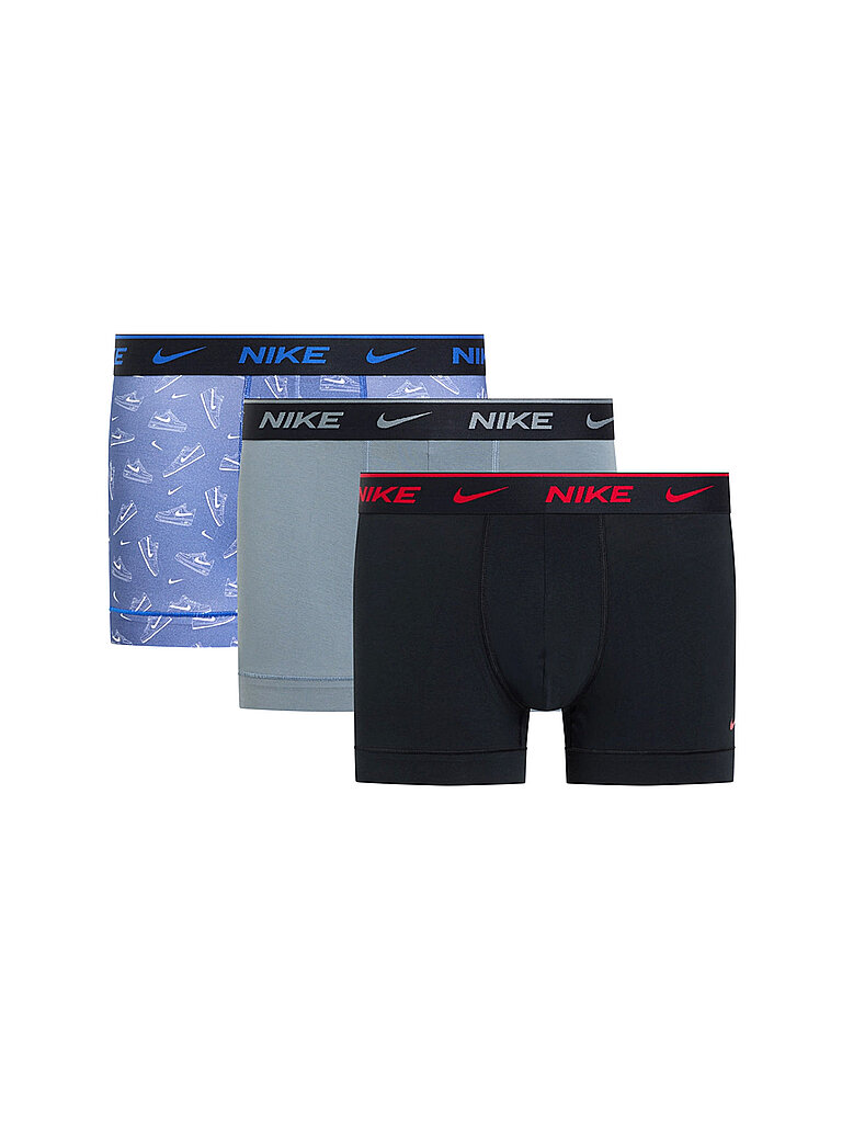 NIKE UNDERWEAR NIKE UNDERWEAR Herren Boxershorts Trunk 3er Pack blau | S, blau