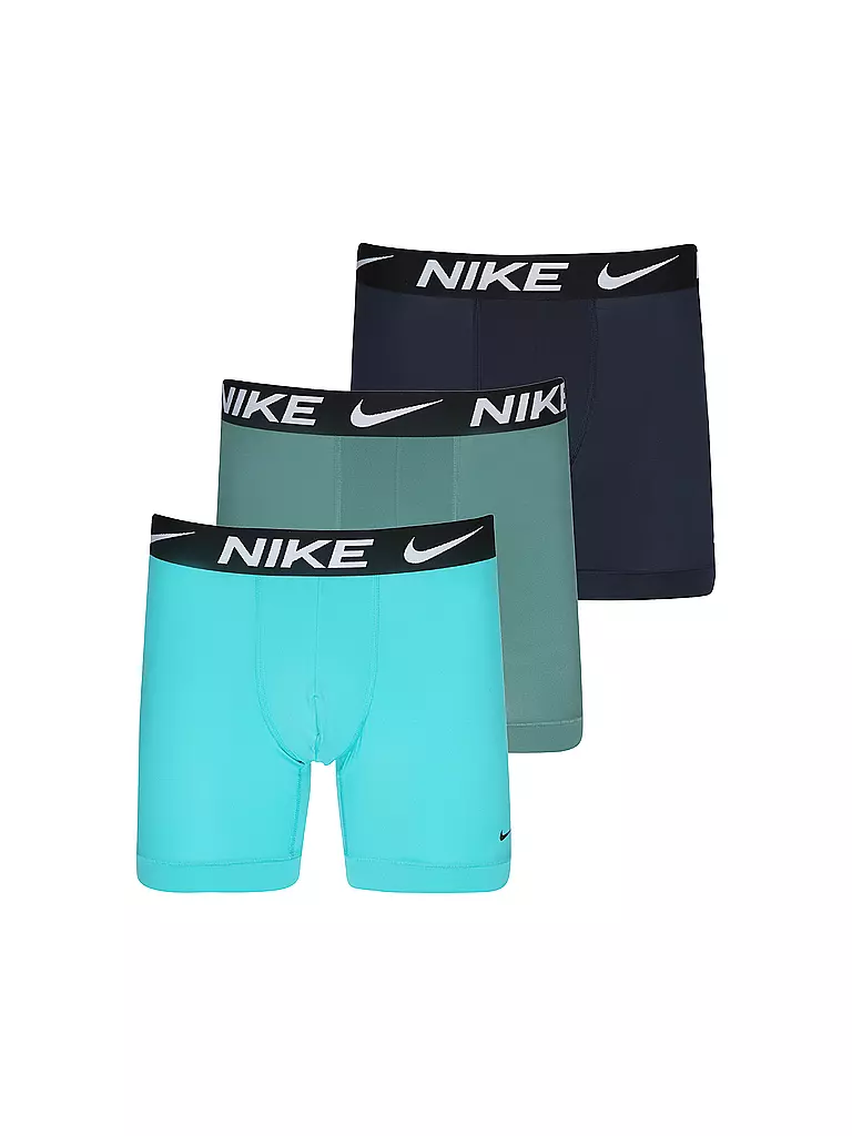 NIKE UNDERWEAR | Herren Boxershorts Trunk 3er Pkg Essent Mic Stre | petrol