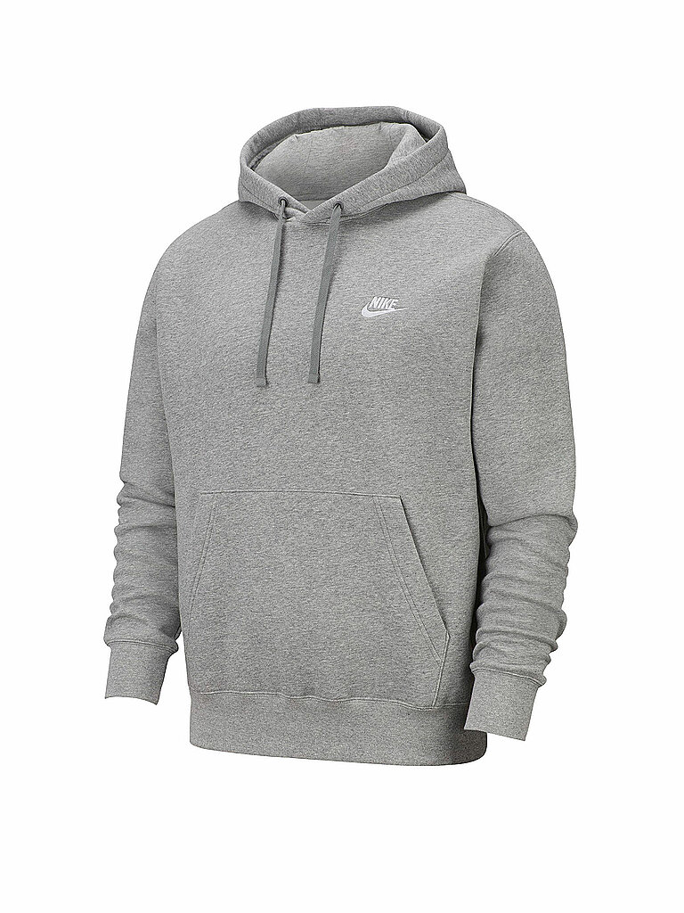 NIKE Herren Hoodie Sportswear Club Fleece grau | L