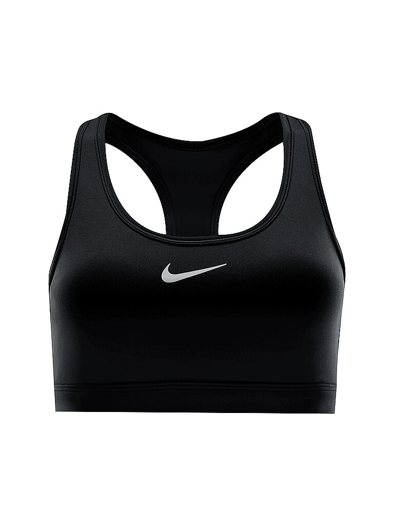 NIKE Damen Sport-BH Swoosh Medium Support schwarz | M
