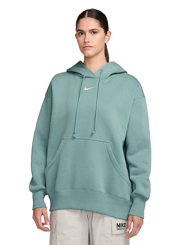 NIKE Damen Hoodie NSW Phnx FLC petrol | XL