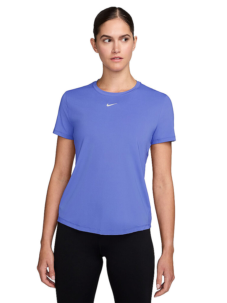 NIKE Damen Fitnessshirt One Classic Dri-FIT blau | M