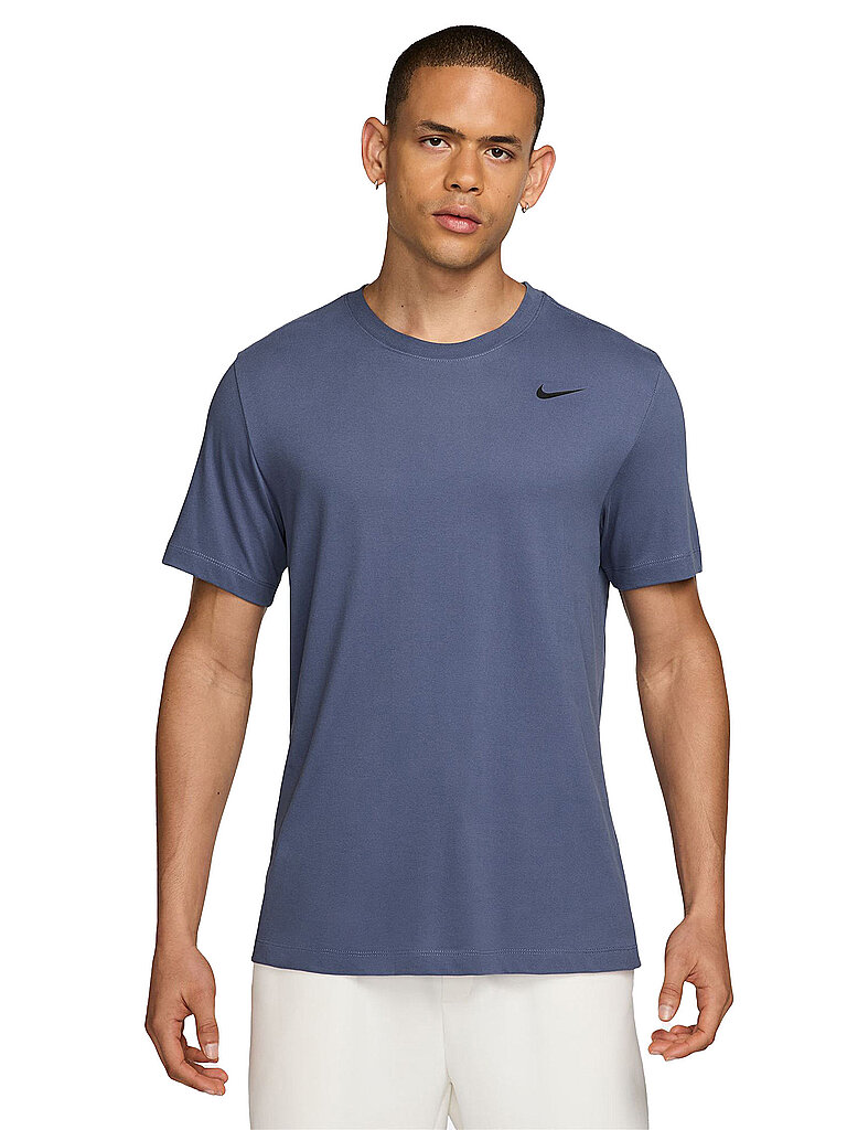 NIKE Herren Fitnessshirt DRI-FIT dunkelblau | M