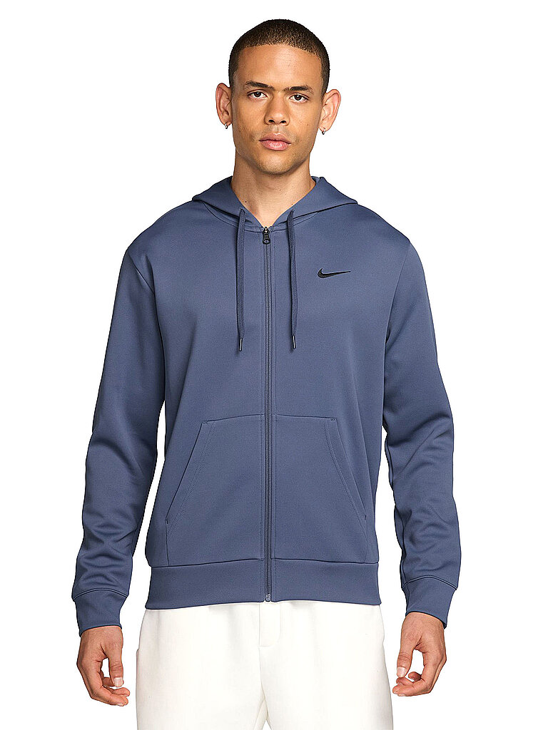 NIKE Herren Fitnessjacke NF DF Hyverse FLC dunkelblau | XXL