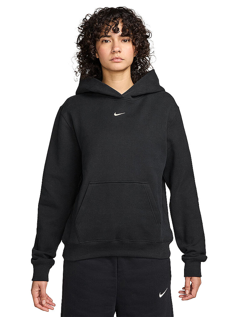 Nike NIKE Damen Hoodie Studio Fleece schwarz | XS, schwarz