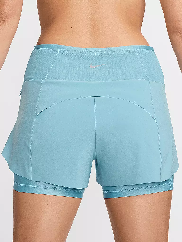 NIKE | Damen 2in1 Laufshort Dri-FIT Swift | hellblau