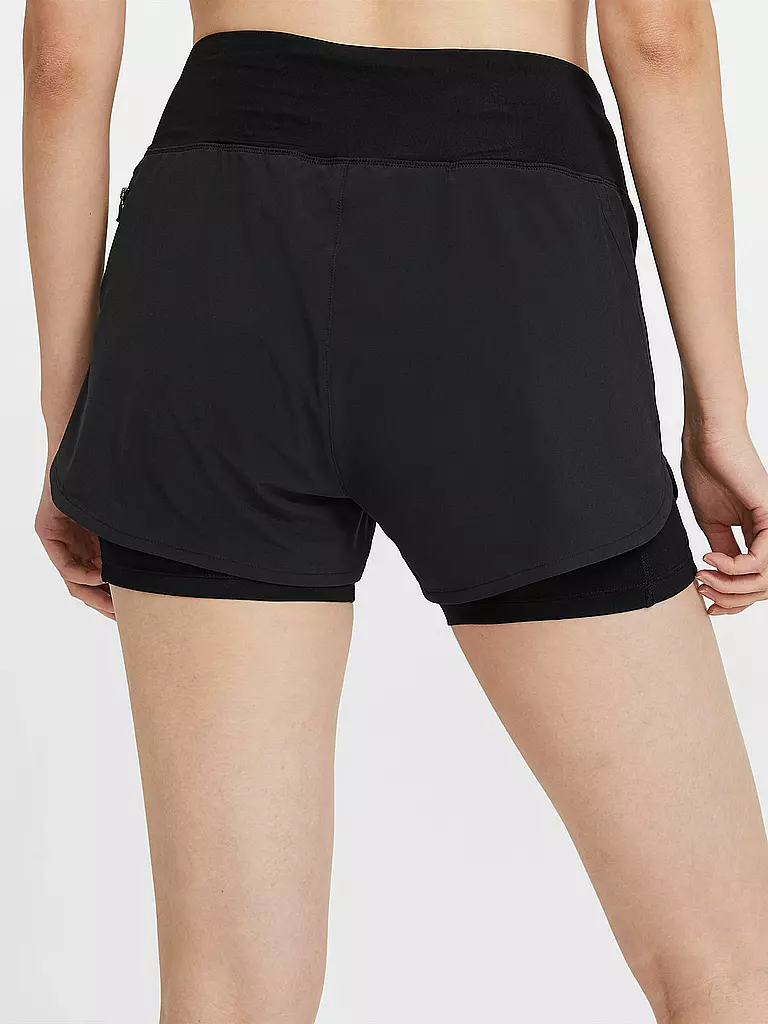 NIKE | Damen 2in1 Laufshort Eclipse | schwarz