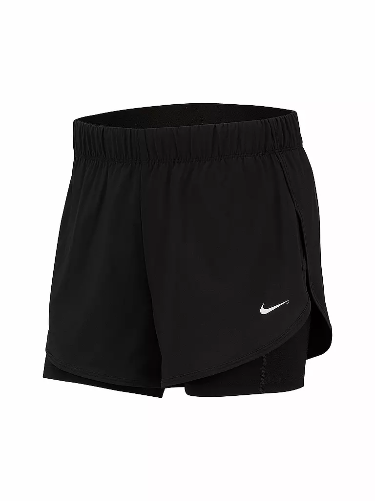 NIKE | Damen Fitness-Short Flex 2in1 Woven | schwarz