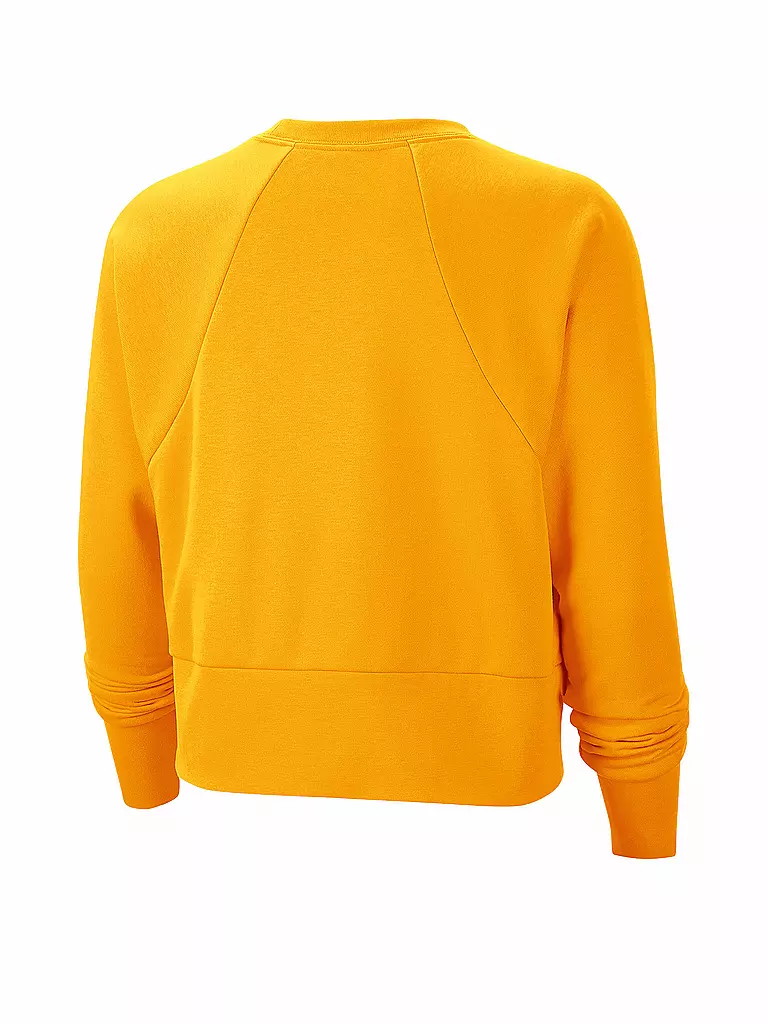 NIKE | Damen Fitness-Sweater Dri-FIT Get Fit Fleece | gelb