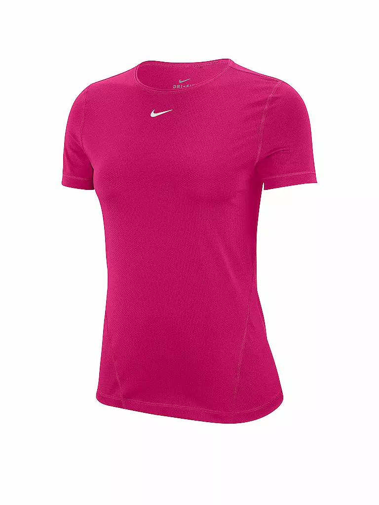 NIKE | Damen Fitnessshirt Pro Mesh | pink