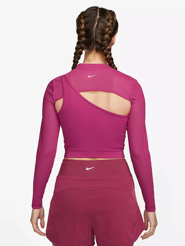 NIKE | Damen Fitnessshirt Pro | schwarz