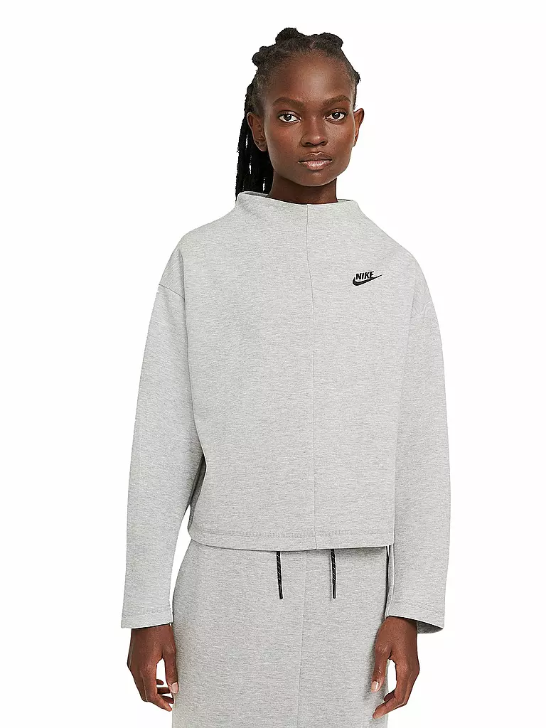 NIKE | Damen Fitnesssweater Sportswear Tech Fleece | grau