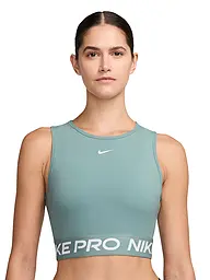 NIKE | Damen Fitnesstop Pro Cropped | petrol