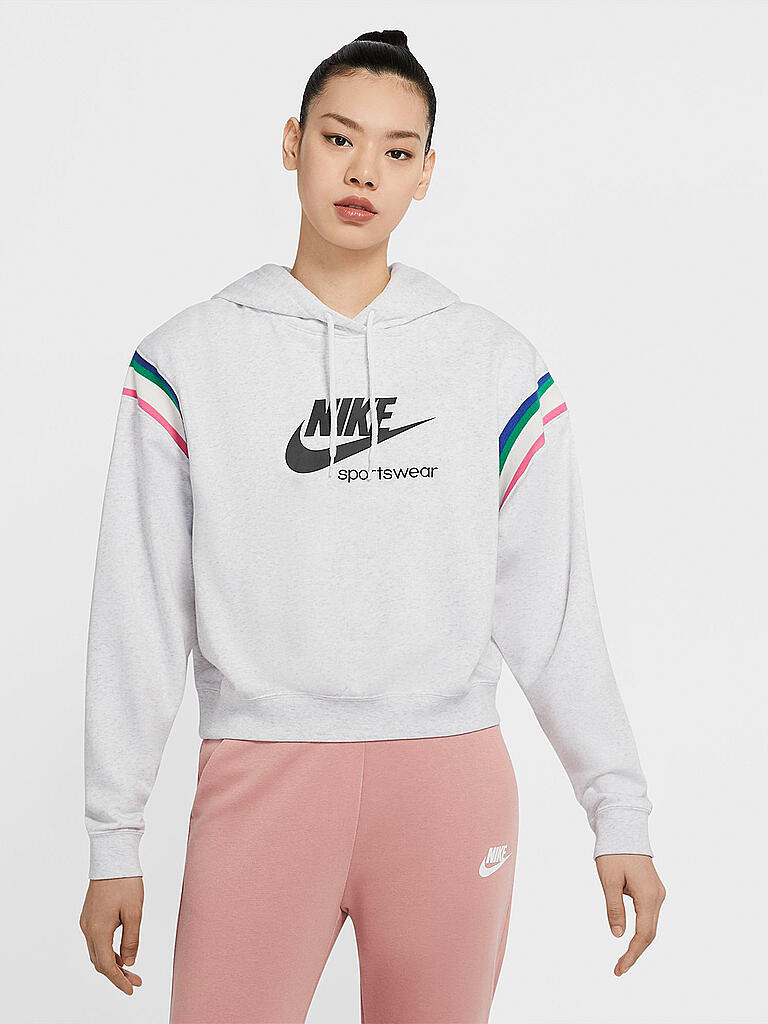 NIKE Damen Hoodie Nike Sportswear Heritage grau