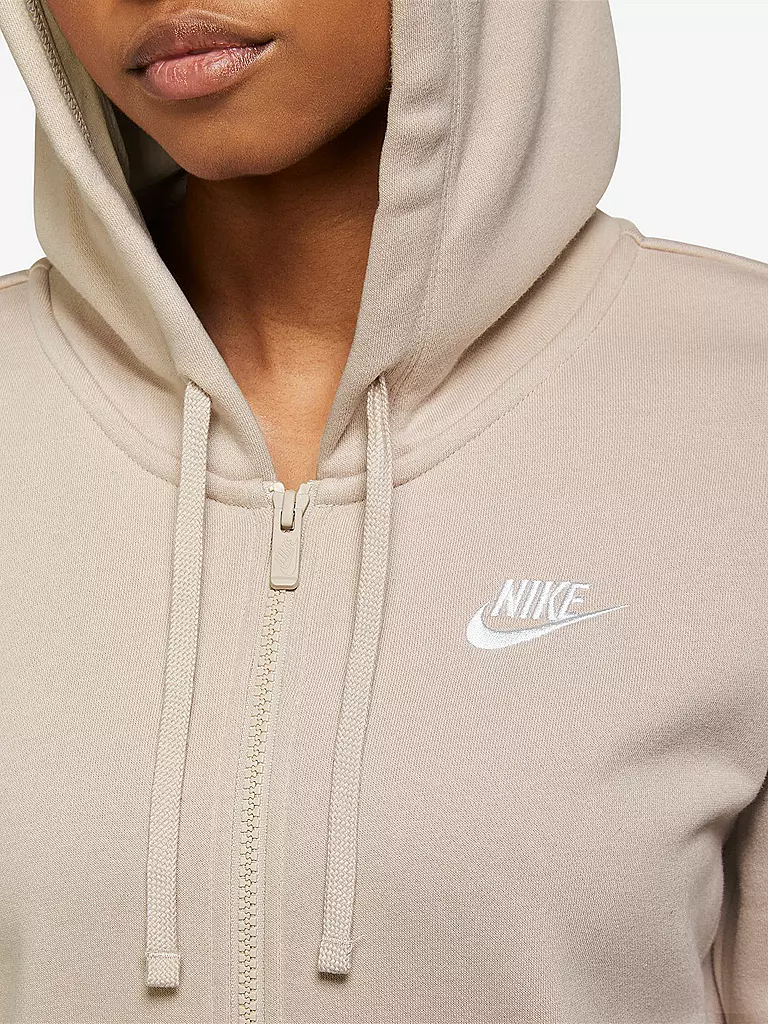 NIKE | Damen Jacke Sportswear Club Fleece | beige