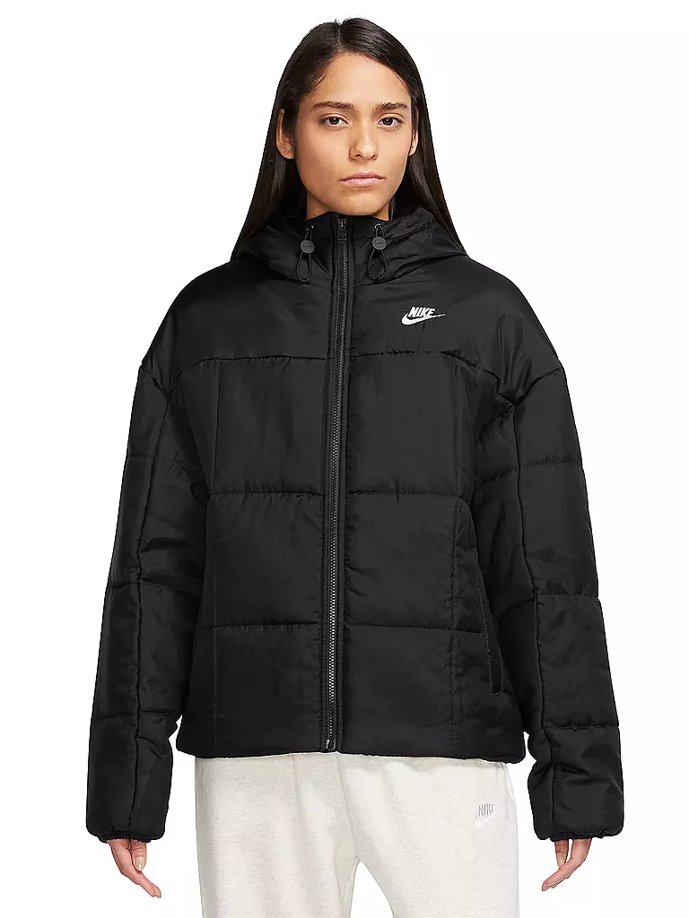 NIKE | Damen Jacke Sportswear Therma-FIT Classic | schwarz