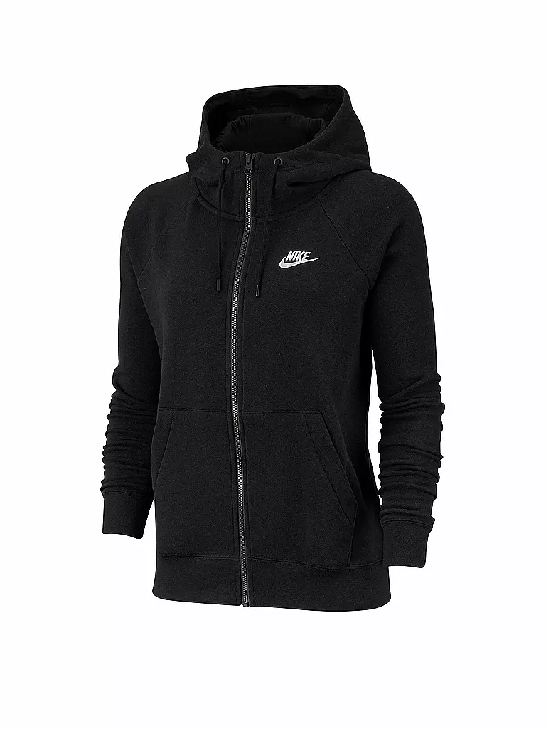 NIKE | Damen Kapuzenjacke Essential | schwarz