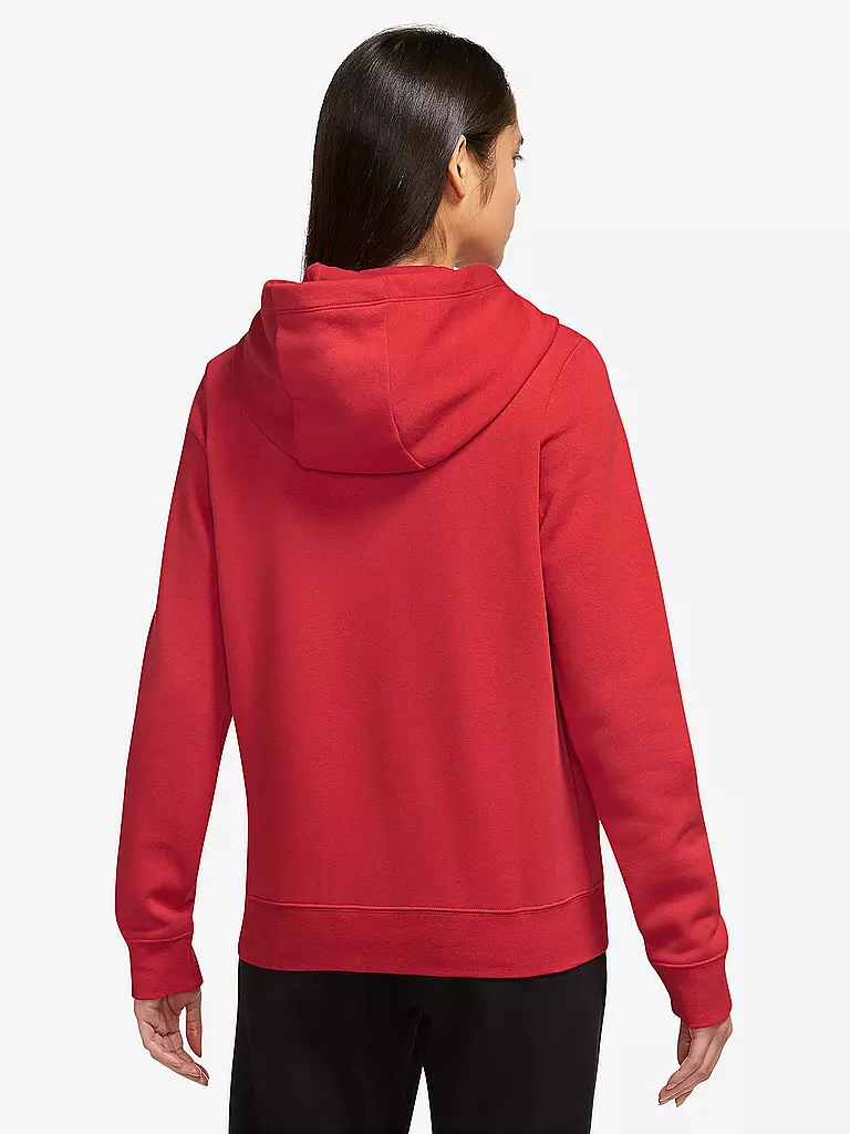 NIKE | Damen Kapuzenpullover Sportswear Club Fleece | rot