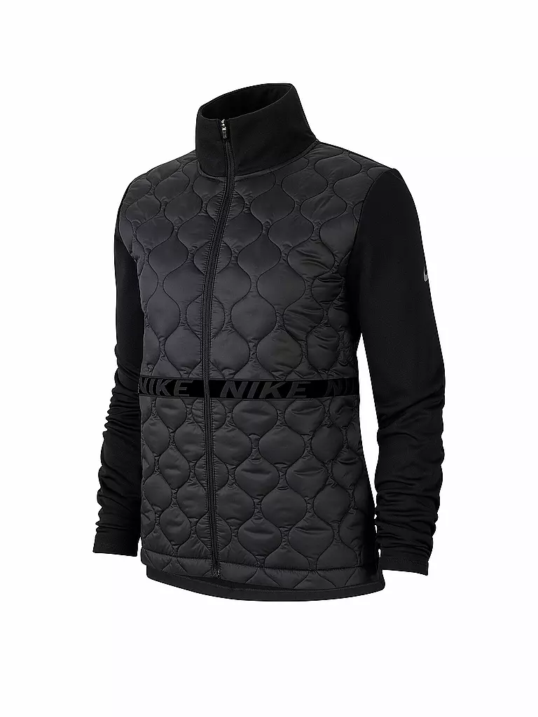 NIKE | Damen Laufjacke AeroLayer | schwarz