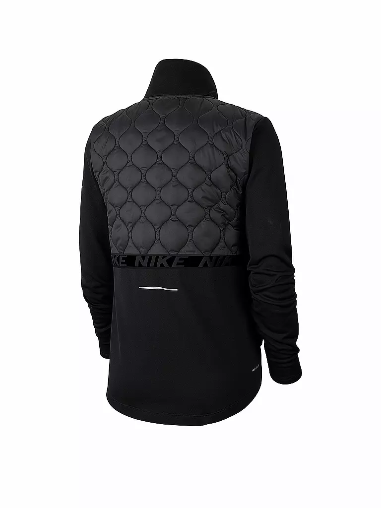 NIKE | Damen Laufjacke AeroLayer | schwarz