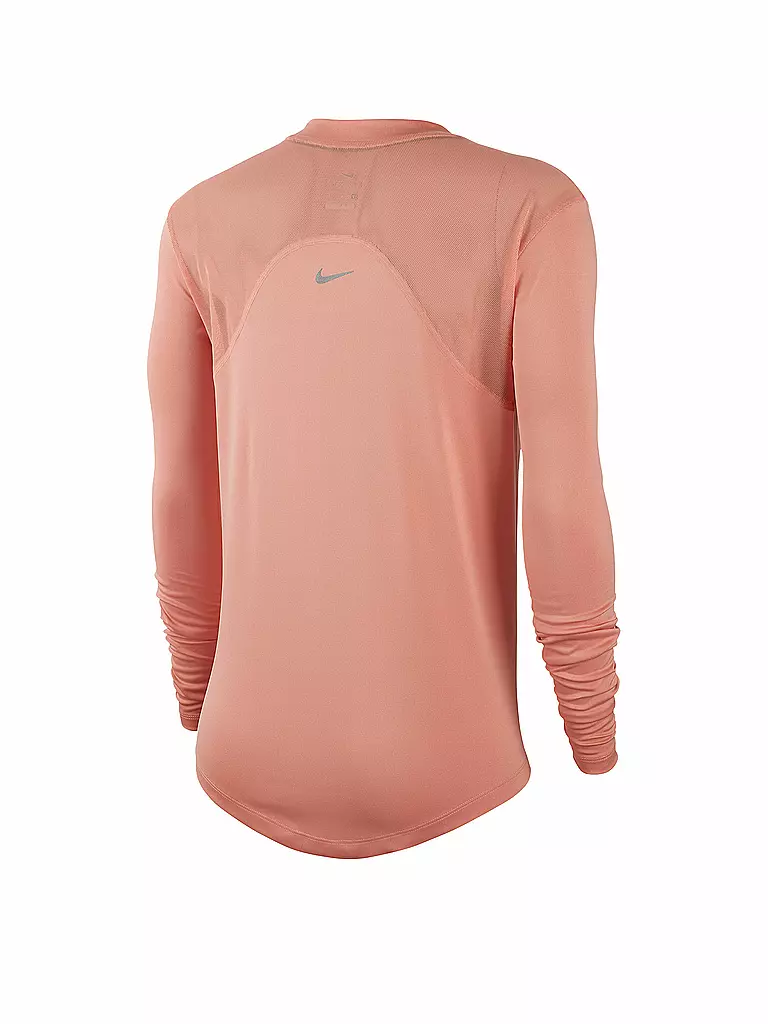 NIKE | Damen Laufshirt Dri-FIT Miler Metallic | pink