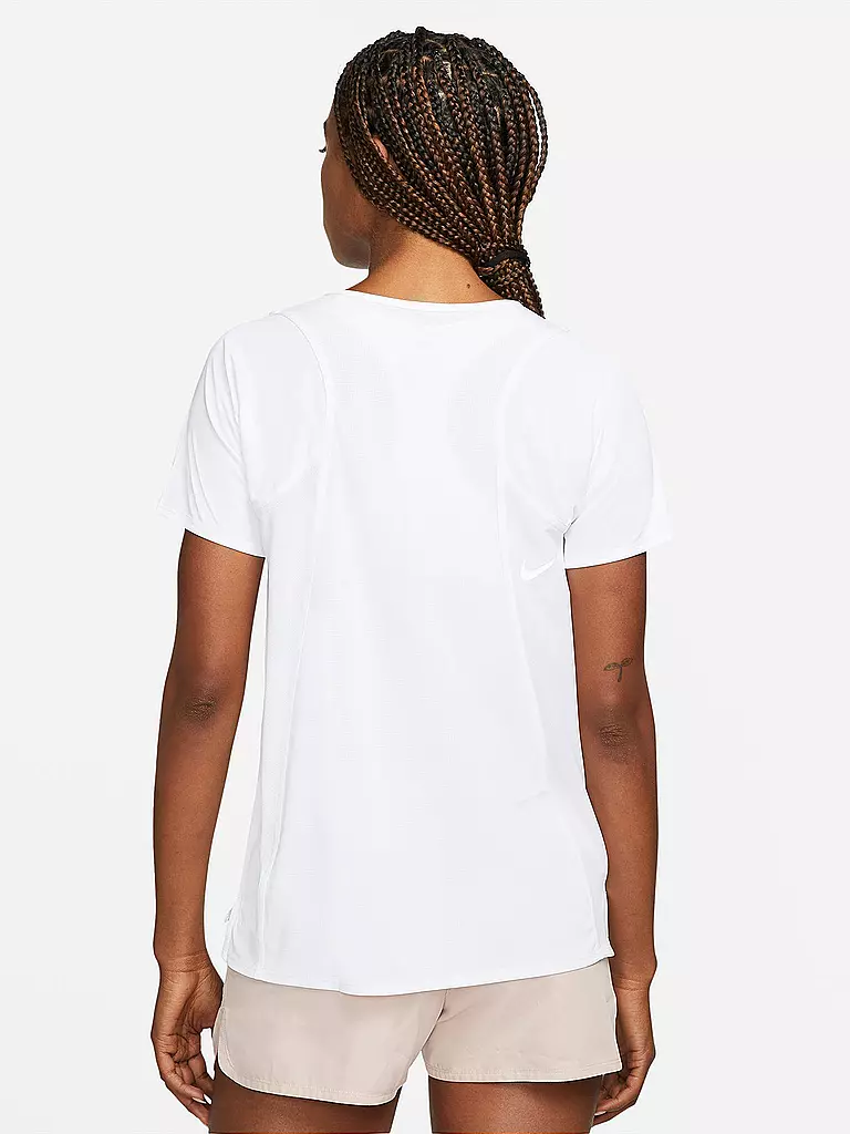 NIKE | Damen Laufshirt Dri-FIT Race | weiss