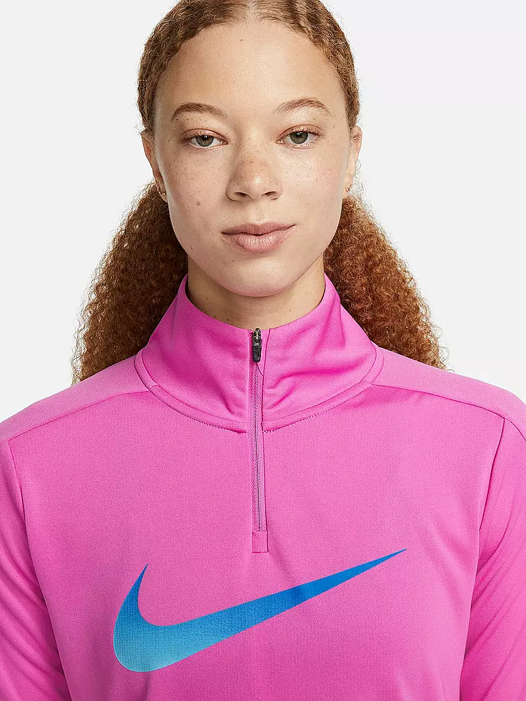 NIKE | Damen Laufshirt Dri-FIT Swoosh | pink