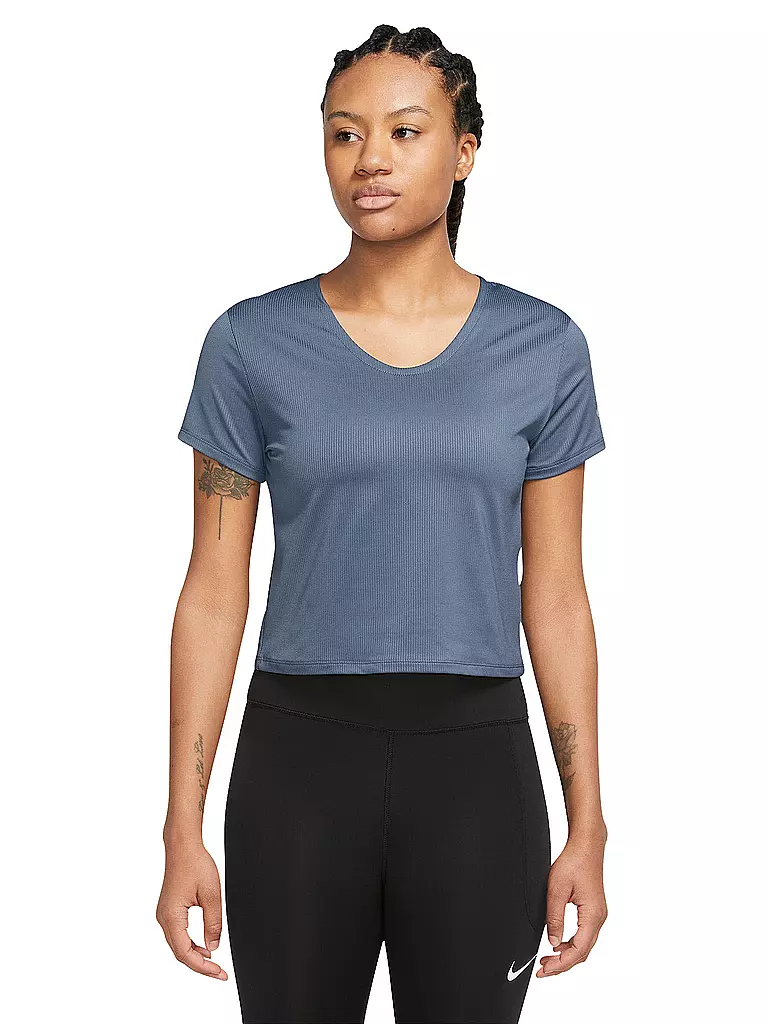 NIKE | Damen Laufshirt Dri-FIT | blau