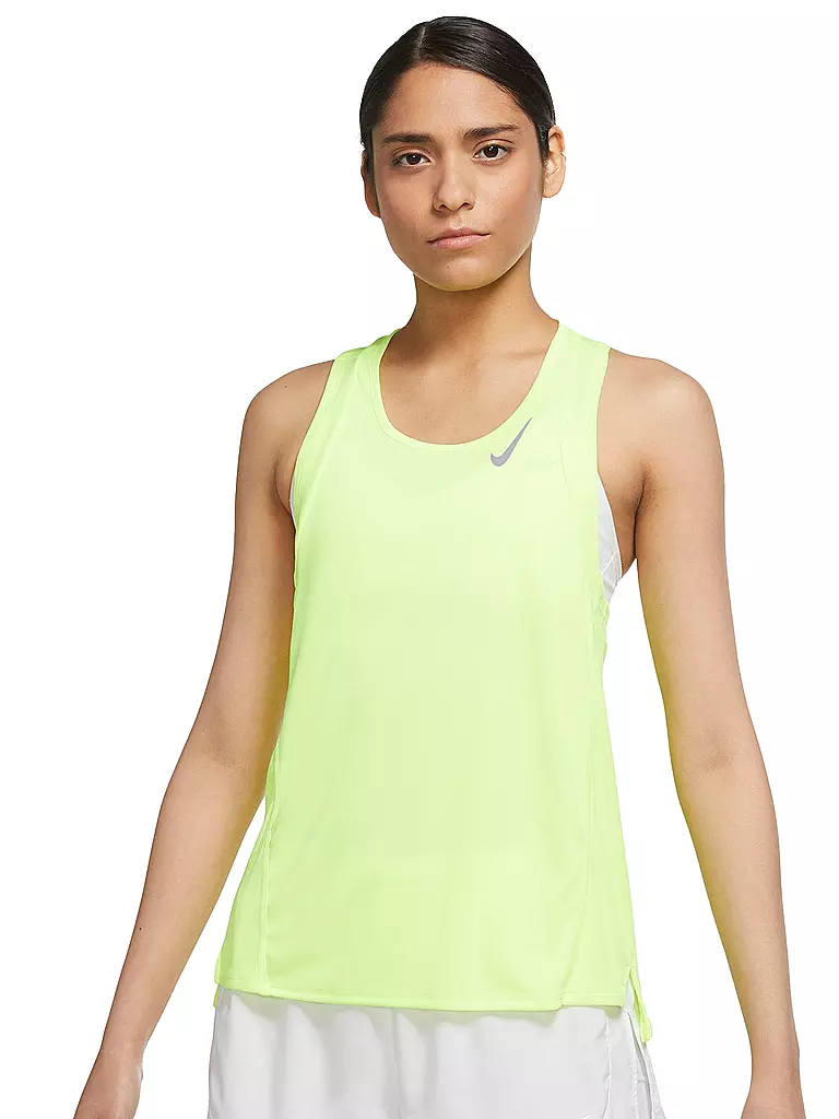 NIKE | Damen Lauftank Dri-FIT Race | gelb