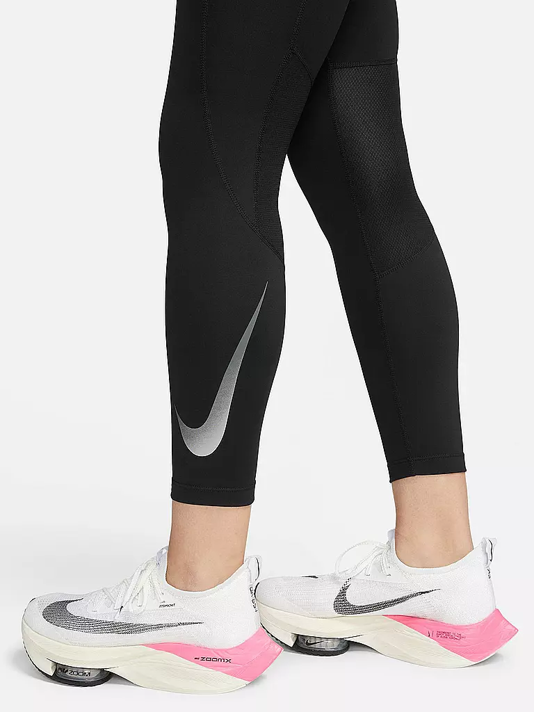 NIKE | Damen Lauftight Dri-FIT Fast Mid-Rise | schwarz