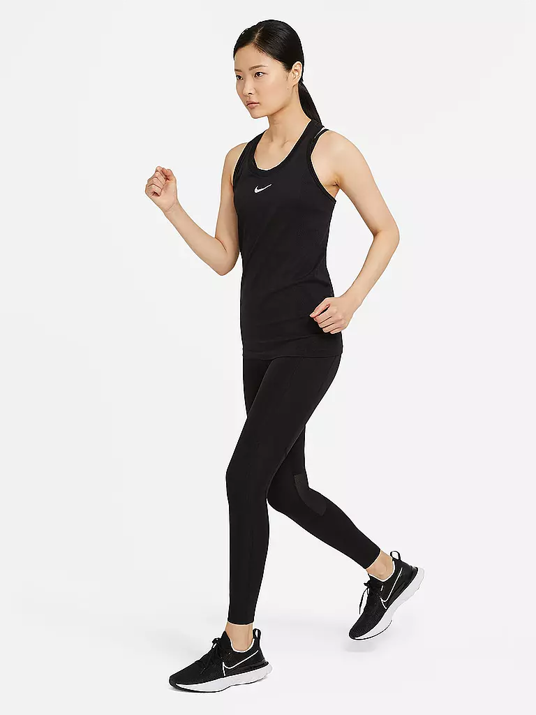 NIKE | Damen Lauftight Epic Fast Mid Rise | schwarz