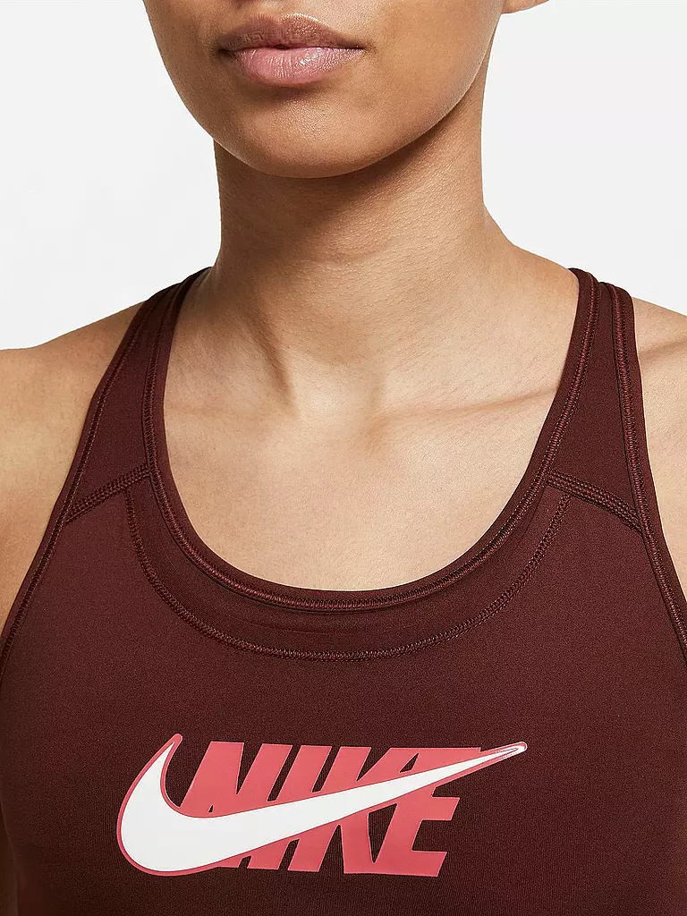 NIKE | Damen Sport-BH  Dri-FIT Swoosh Icon Clash Medium Support | rot