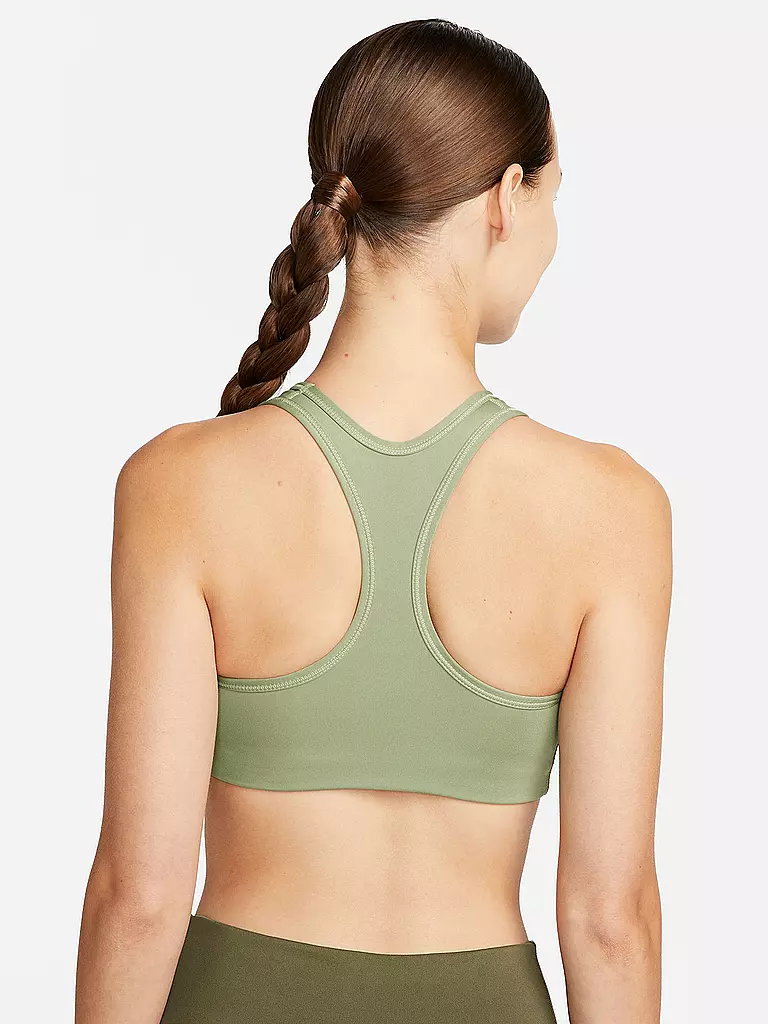 NIKE | Damen Sport-BH  Dri-FIT Swoosh Medium Support | olive