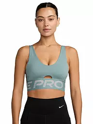 NIKE | Damen Sport-BH Pro Indy Plunge mit mittlerem Halt | petrol