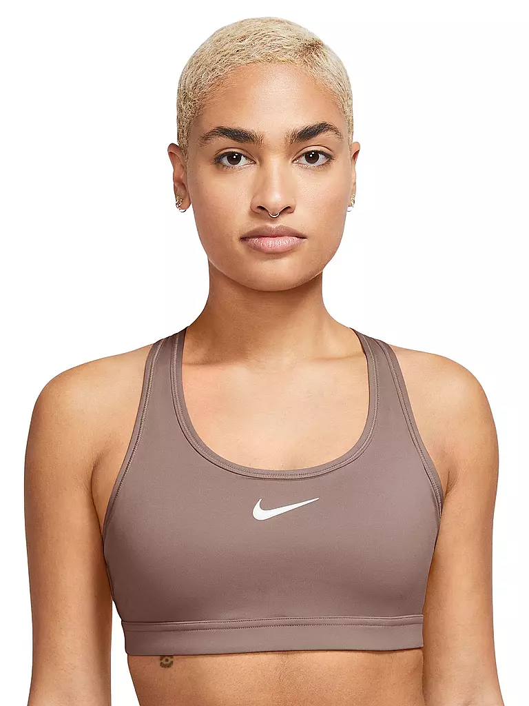 NIKE | Damen Sport-BH Swoosh Medium Support  | kupfer