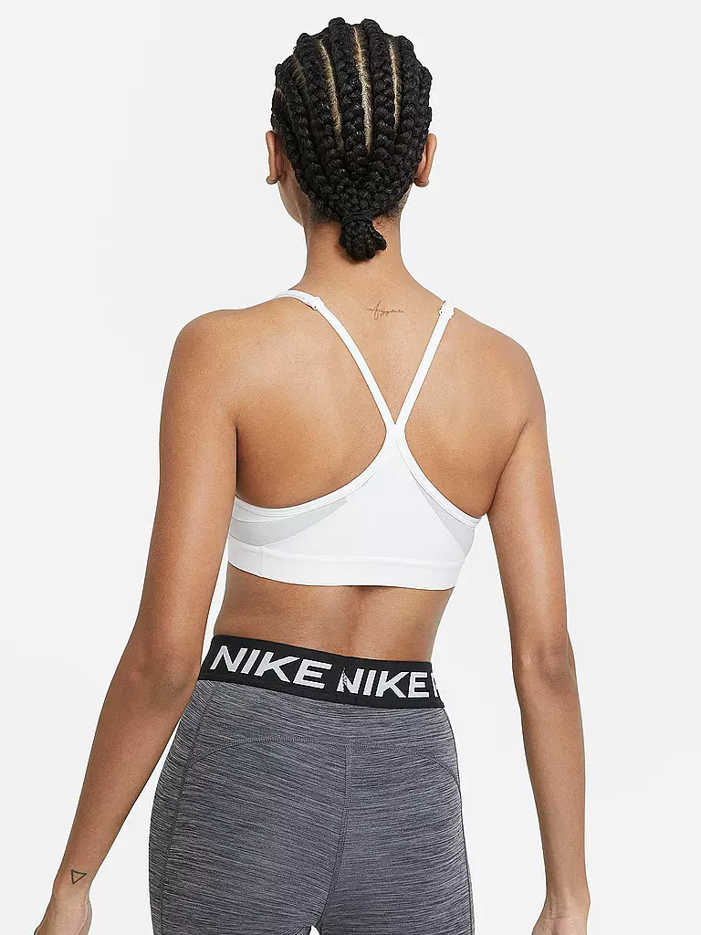 NIKE | Damen Sport-BH Swoosh Medium Support | weiss