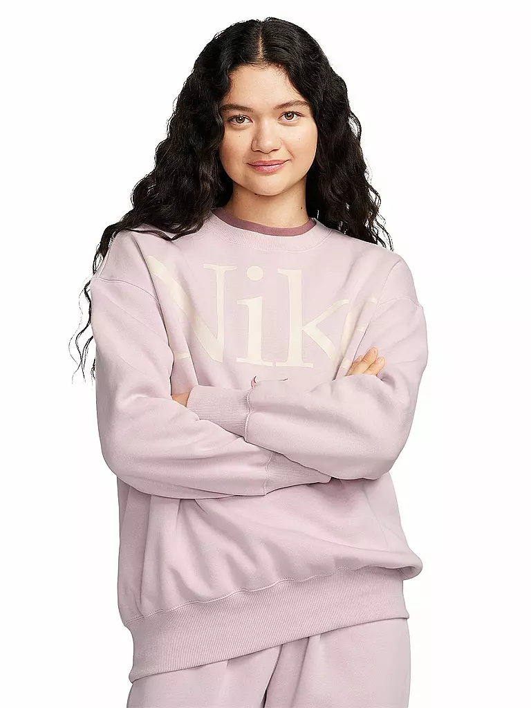 NIKE | Damen Sweater Sportswear Phoenix Fleece | rosa