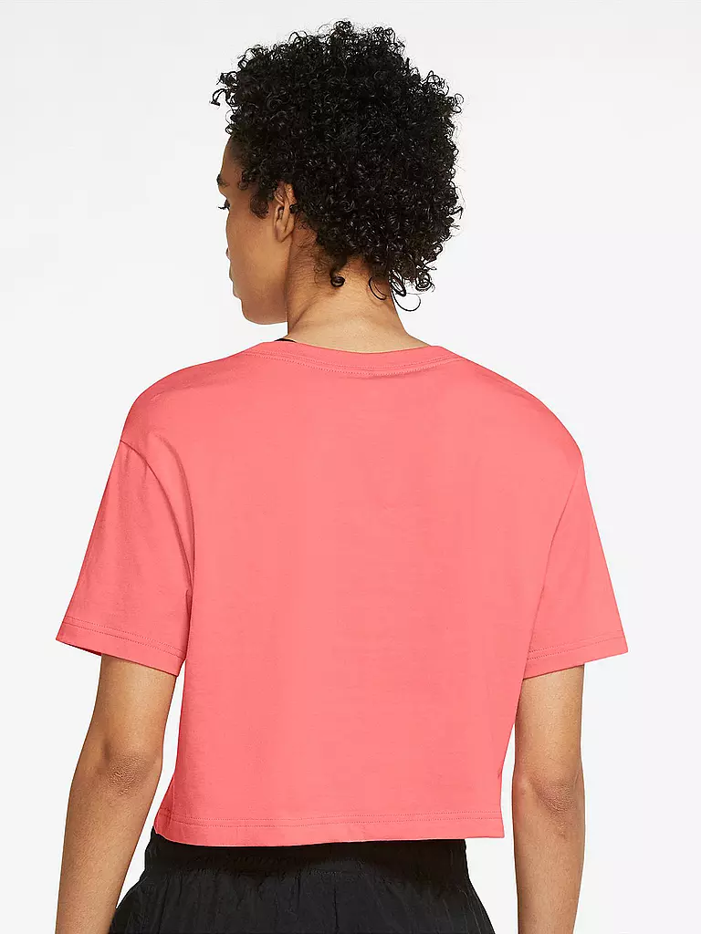 NIKE | Damen T-Shirt  Sportswear Essential Cropped | orange