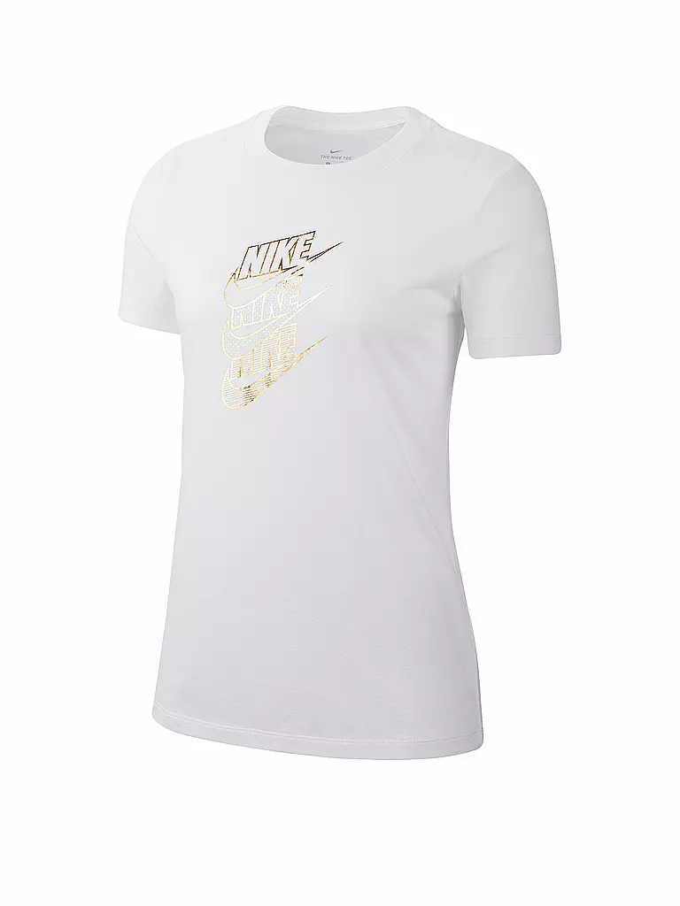 NIKE | Damen T-Shirt Nike Sportswear Shine | weiß