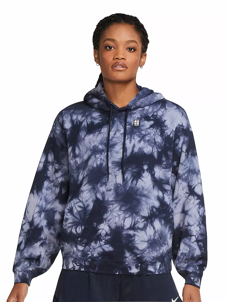 NIKE | Damen Tennis Hoodie NikeCourt Batik French Open | blau