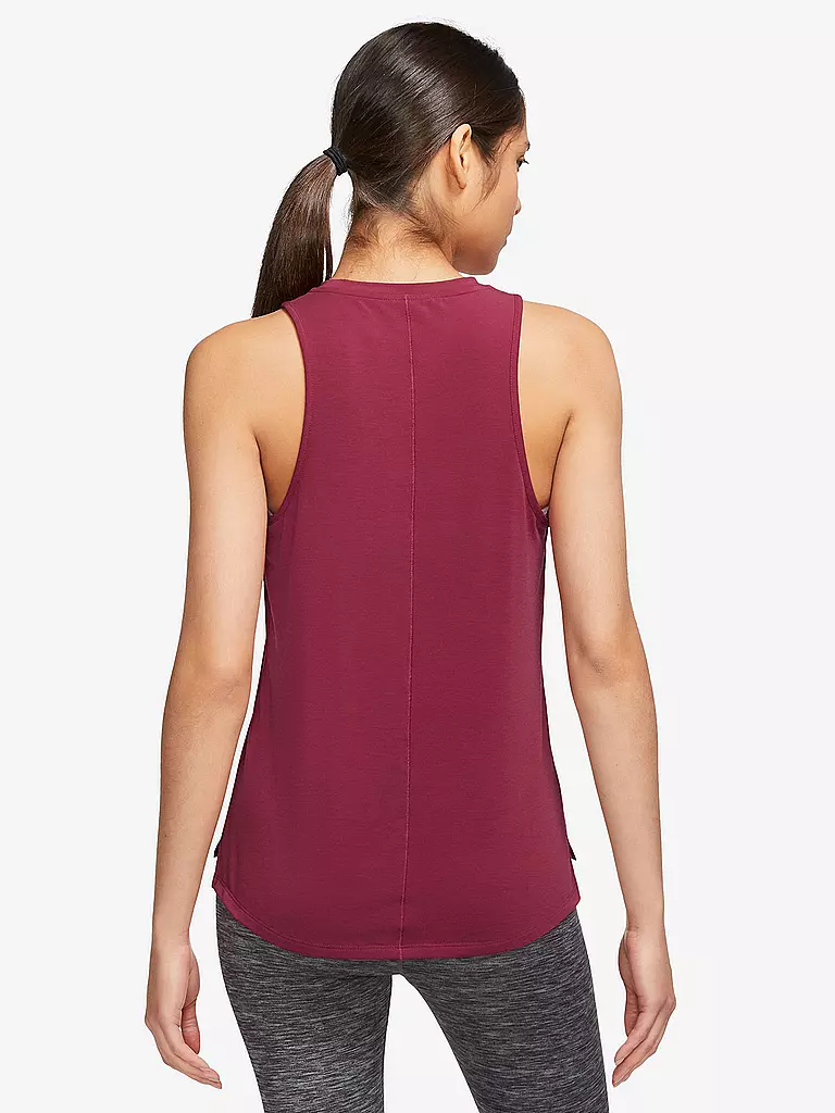 NIKE | Damen Tennis Tanktop Dri-FIT One Luxe | beere