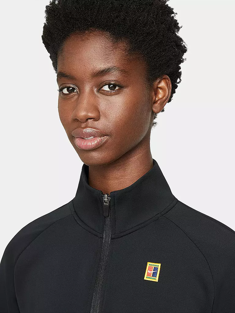NIKE | Damen Tennisjacke NikeCourt | schwarz