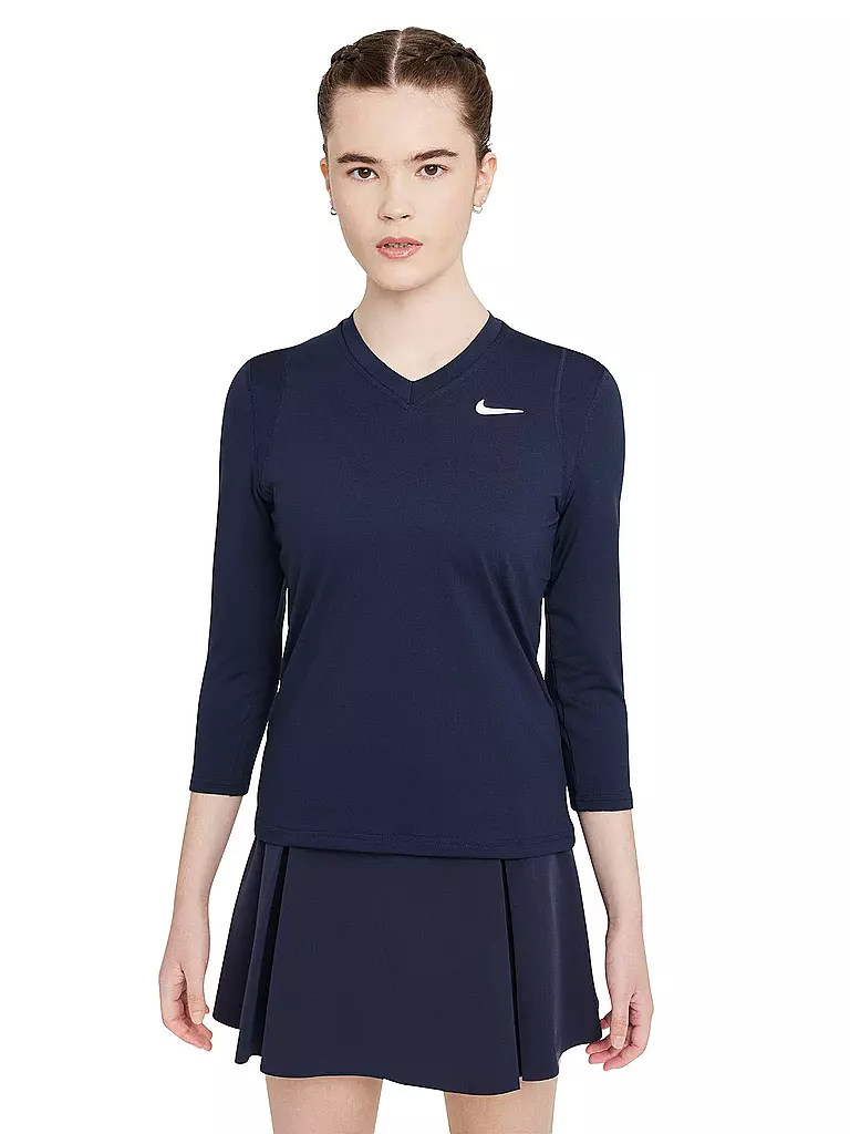NIKE | Damen Tennisshirt NikeCourt Dri-FIT UV Victory | blau