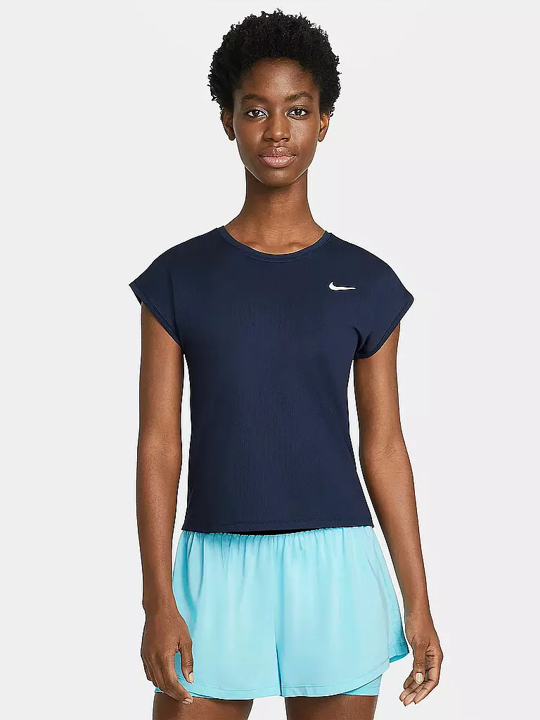 NIKE | Damen Tennisshirt NikeCourt Dri-FIT Victory | blau