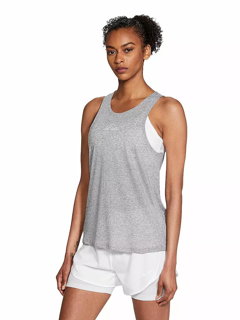 NIKE | Damen Trail Lauftank City Sleek | grau