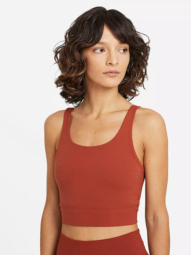NIKE | Damen Yoga Top Luxe Infinalon | orange